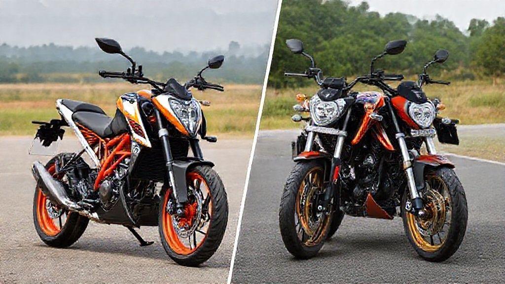 KTM Duke 250 Vs TVS Apache RTR 310 Comparison: Price, Performance, Features & Verdict | High Quality Images KTM Duke 250 Vs TVS Apache RTR 310 Comparison: Price, Performance, Features & Verdict - Complete Specifications, Price & Review 2025