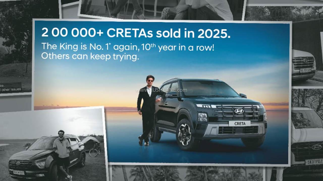 Hyundai Creta Breaks Records: 2 Lakh Units Sold in CY2025 – Highest‑Ever Annual Sales - Complete Specifications, Price & Review 2025