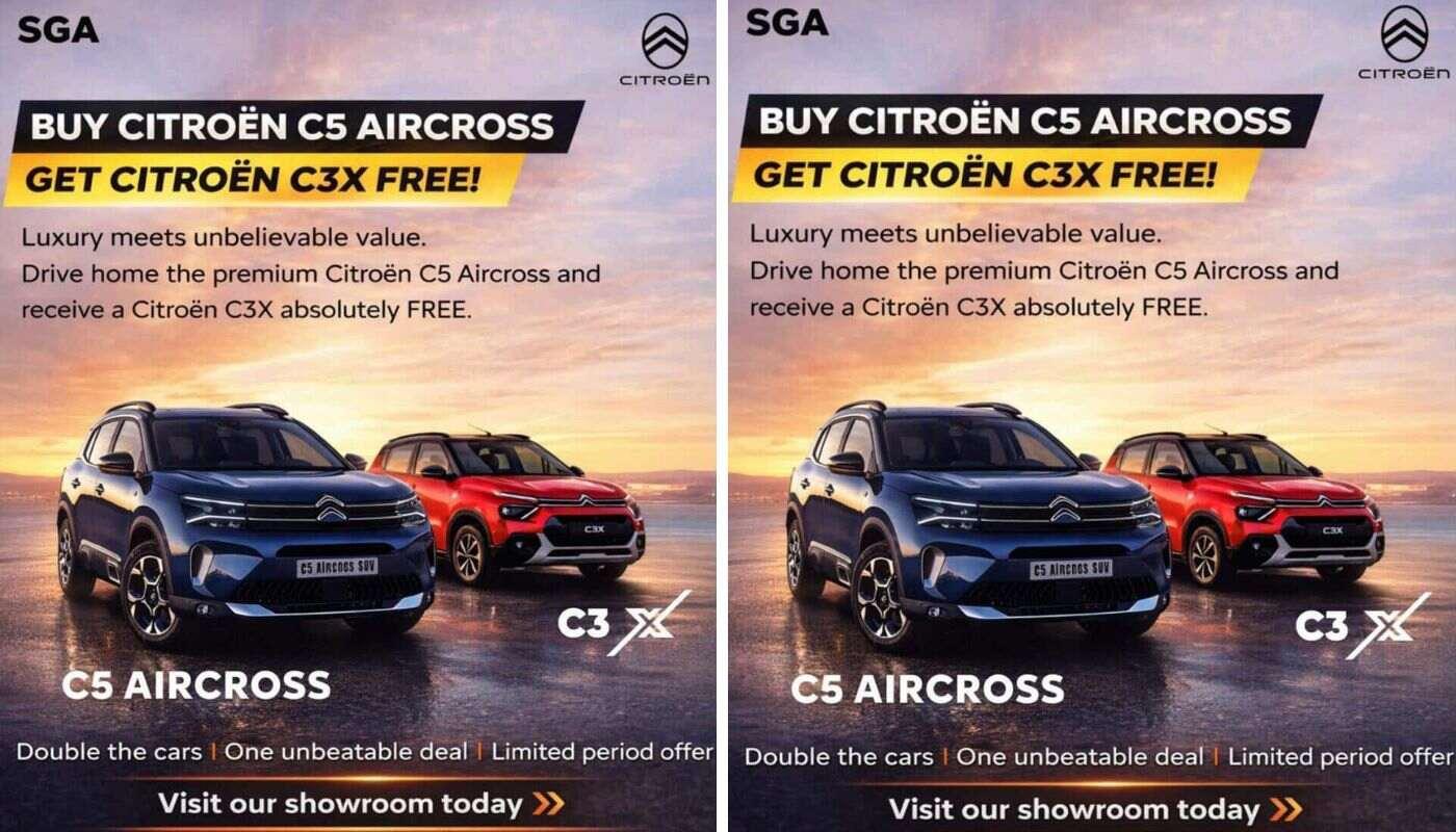 Buy Citroen C5 Aircross & Get a C3 X Free – Crazy Offer Revealed! - Complete Specifications, Price & Review 2026