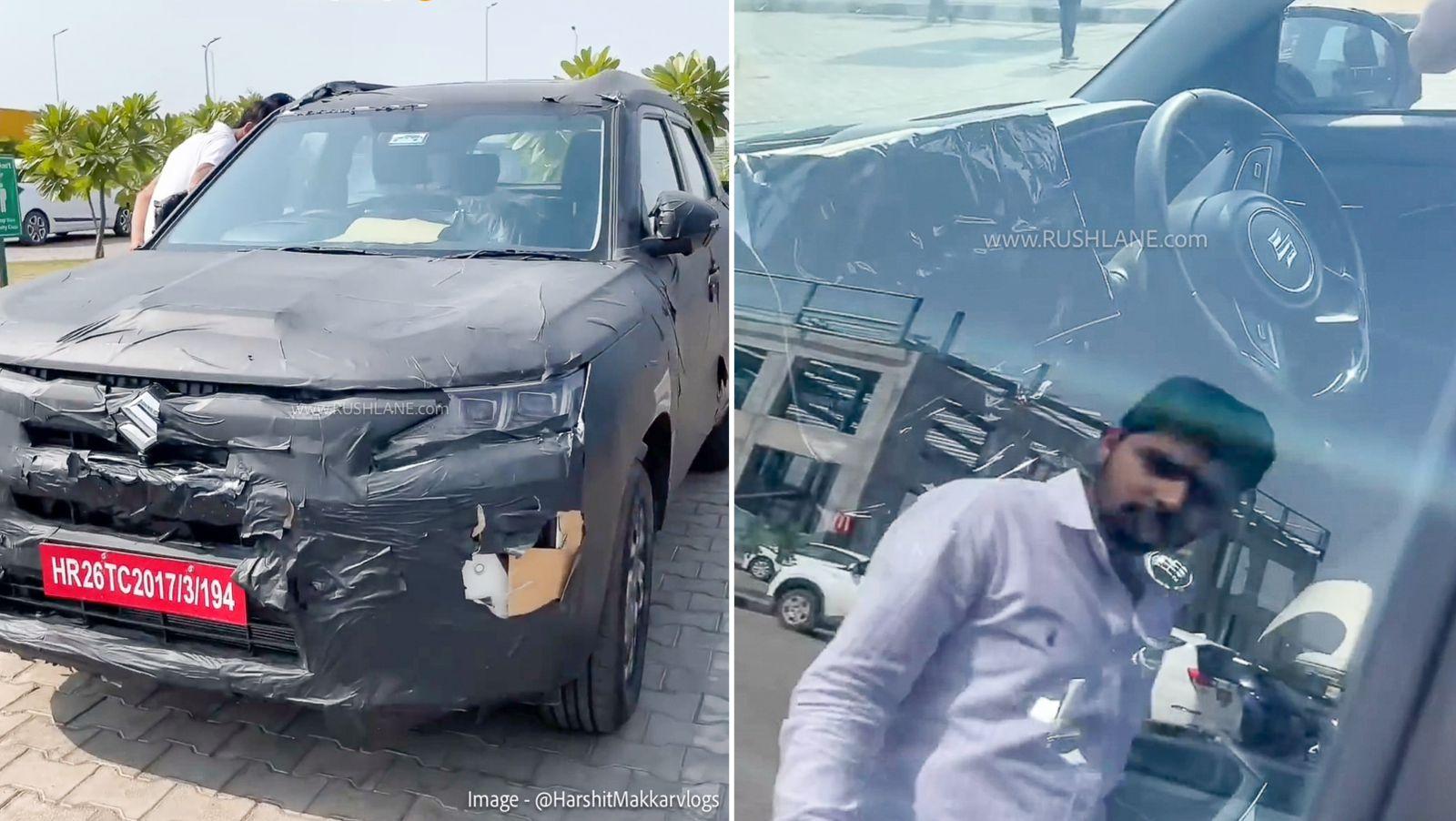 2026 Maruti Brezza Spied – 6‑Speed Manual, Bigger Touchscreen & More | High Quality Images 2026 Maruti Brezza Spied – 6‑Speed Manual, Bigger Touchscreen & More - Complete Specifications, Price & Review 2026