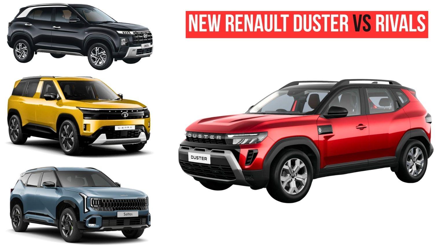 New Renault Duster vs Midsize SUV Rivals – Prices Compared 2024
